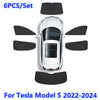 Tesla Model S 6 x Windshield Side Window Sunshade (2022–2024)