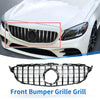 Mercedes C180 AMG Body Styling Black Front Upper Bumper Grille