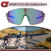 Motorcycle Riding Goggles Green Lens Clear Gray Frame Tri-Acetyl Cellulos
