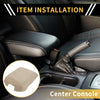 Ford F-150 (2015-2020) - Beige Microfiber Leather Console Lid Armrest Cover