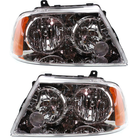 Headlight Set For 03-06 Lincoln Navigator Halogen With