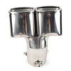 Car - Chrome Throat Tailpipe Dual Exhaust Pipe Tail Muffler Tip