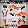 KTM SXF 250 Custom Decals GLOW STYLE (2007-2010)