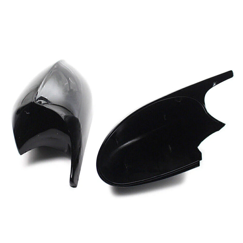 BMW E90 E91 328i 328xi 335xi Glossy Black Rear View Mirror Covers (2007-2013)