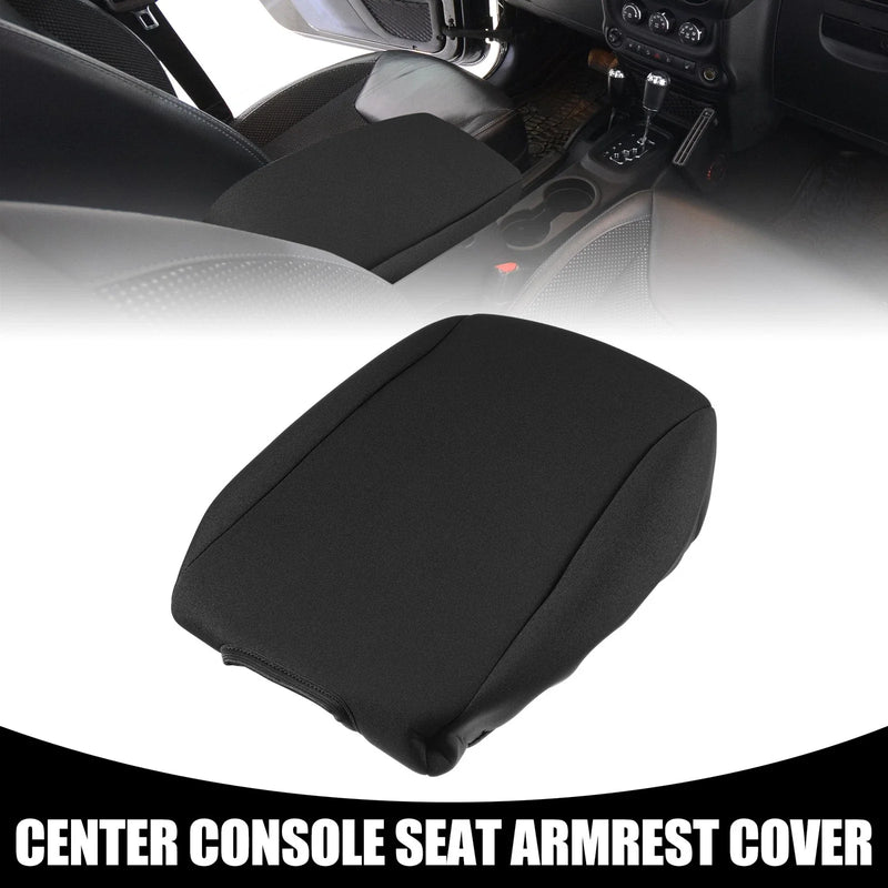 JEEP Wrangler 2011-2018 Neoprene Black Center Console Lid Armrest Cover