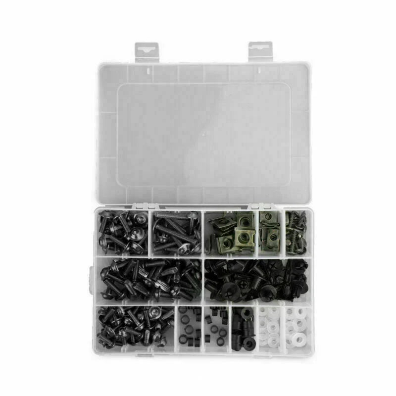 F2 223PCS Black Fairing Screw & Clamp Set (No Year Specified)