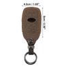 Subaru Ascent 4 x Button Key Fob Cover Case Faux Leather Brown (2019-2023)