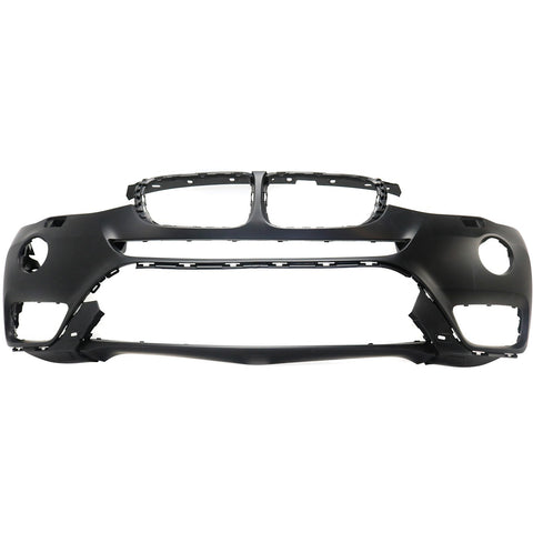 Front Bumper Cover For 2015-2017 BMW X3 Primed with Fog
