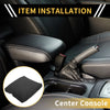 Dodge Ram Microfiber Leather Square Pattern Black Armrest Cover