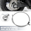 Brake Line 10mm Motorcycle Hydraulic Oil Hose Stainless Steel Silver Tone
