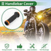Motorcycle Grips / 7/8in 22mm / Hand Grips Gold Tone Line Pattern