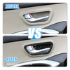 Dodge Carbon Fiber Pattern Black Inner Door Handle Bowl Cover Trim