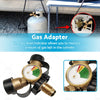 Various Models LPG Bottle Dual Outlet Adapter "Y" with Gas Level Gauge