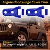 Jeep Wrangler JL JLU (2018-2024) - Deep Blue Engine Hood Hinge Covers