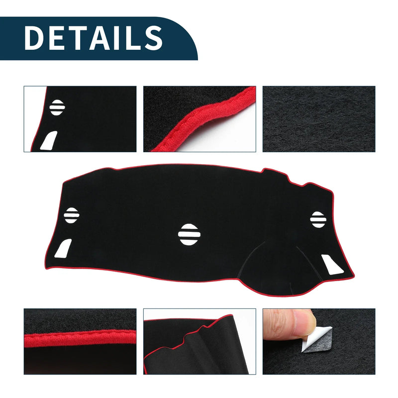 Nissan Elgrand E52 (2010-2024) Black Red 1 Set Dashboard Cover Mat