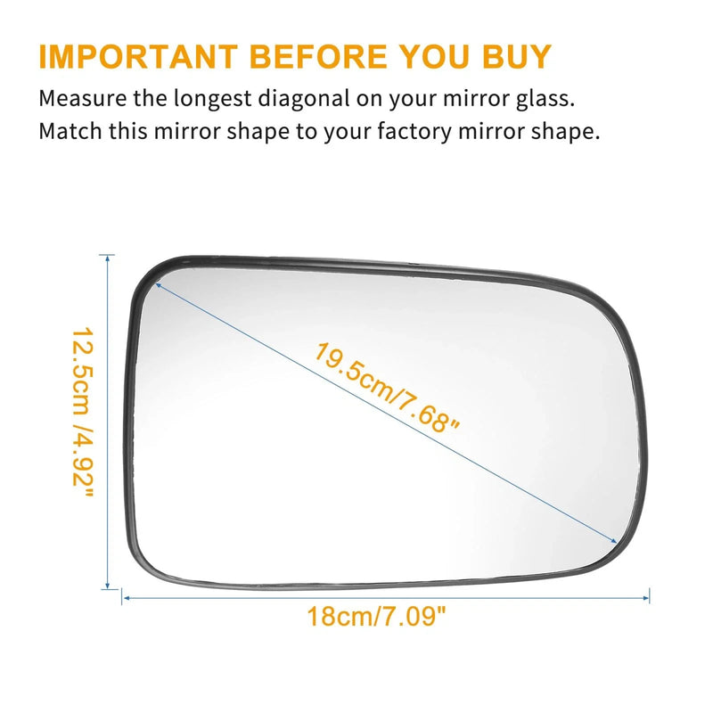 Honda CR-V Heated Right Side Rearview Mirror Glass (1997-2006)