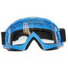 Dirt Bike Clear Blue Motocross Goggles - Anti-Fog UV Protection