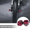 Motorcycle 2 x Pair Front Fork Sliders Crash Pad Red