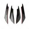 Car 4x Carbon Fiber Bumper Canard Splitter Diffuser Lip