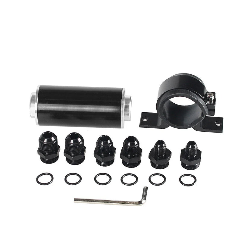 Universal 6AN 8AN 10AN 100 Micron Fuel Filter Bracket Adapter