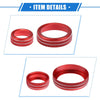 Ford Maverick (2022-2023) Red 4 Pcs AC Climate Control Knob Rings