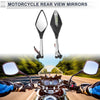 Motorcycle M8/M10 Motorcycle Rear View Mirrors Silver Tone Aluminum Alloy