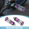Aolly Motorcycle Footpeg Purple Pair / 8mm Aluminum Rearsets