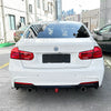 BMW 3 Series F30 M Sport Rear Bumper Diffuser Lip w/ Lights (2013-2019)