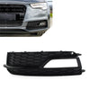 Audi A5 S5 Black Honeycomb Fog Light Grille Cover (2013-2017)