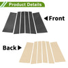 Chrysler Pacifica Carbon Fiber Black 6 Pcs Door Pillar Window Trim