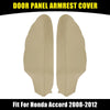 Honda Accord Beige Microfiber Leather Door Panel Armrest Covers (2008-2012)