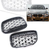 BMW 1 Series Diamond Meteor Front Kidney Grille Gloss Black (2011-2014)