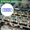 Oil Seal 55x65x7mm TPU Rotary Shaft Seal Blue 5 Pcs