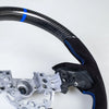Subaru WRX Carbon Flat Bottom Suede Blue Steering Wheel (2022-2023)