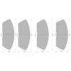 Honda Prelude Front Disc Brake Pad Set (1988-1991)