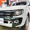 Ford Ranger UTE Matte Black Headlight Lamp Cover Trim (2012-2015)
