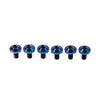 Bike Motorcycle 6pcs M6x20mm Titanium Torx Head Bolts