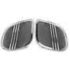 Harley Road Glide Chrome Tri-Line Speaker Grills Cover Trim (2015-2021)
