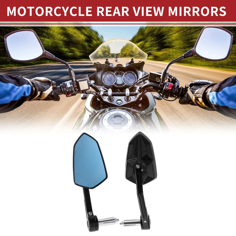 M6 Rear View Mirrors / 1 Set / Side Rearview Mirror Black Aluminum Alloy