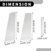 Lexus Sedan 2021-2023 Chrome Silver 6 Pcs Car Pillar Window Trim