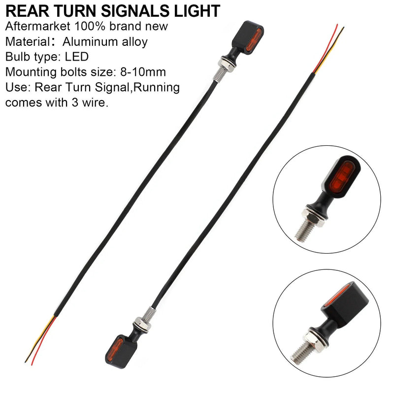 Harley Sportster, Touring, Dyna, Softail LED Rear Mini Turn Signal (2010-2023)