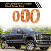 Ford F-150 XLT (2016-2019) Orange 1 Set Air Conditioning Button Cover Trim