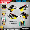 Suzuki RMZ 250 (2004-2006) FIRE STYLE Decals Custom Graphics Full Kit