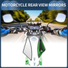 M8 / M10 Green Aluminum Alloy M8/M10 Rear View Mirrors