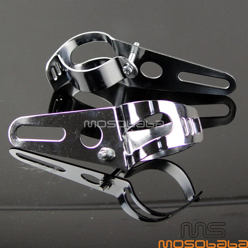 Motorcycle Universal 35mm-54mm Fork Tubes Headlight Bracket Set