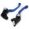 Kawasaki KLX250 Aluminum Blue Pivot Dirt Clutch Brake Levers (1993-1997)