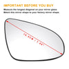 Peugeot 108, Toyota Aygo Right Side Heated White Mirror Glass (2012-2023)