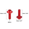Motorcycle 20 x M5 5mm Windscreen Screws Fairing Bolt Red