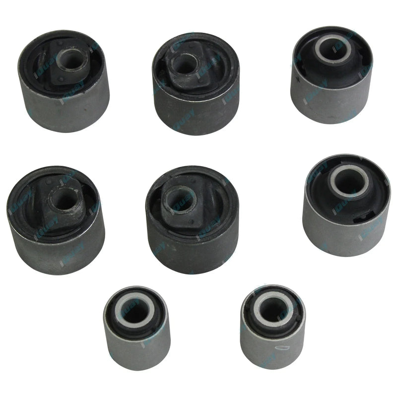 Landcruiser 8pce Front Suspension Offset Castor Radius Arm Rubber Bush Kit