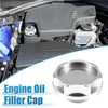 Honda Engine Silver Tone Oil Filler Cap Tank Cover